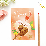 [엽서카드] POSTCARD - 영원히 사랑해, I LOVE U